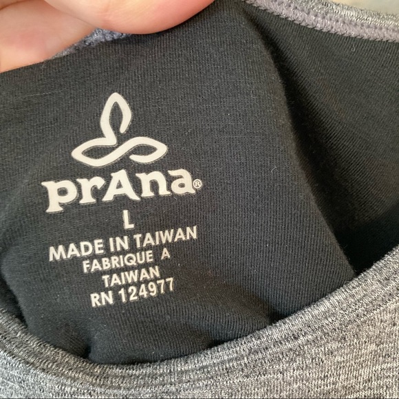 Prana Gray Calico Dress Size L - Picture 6 of 8